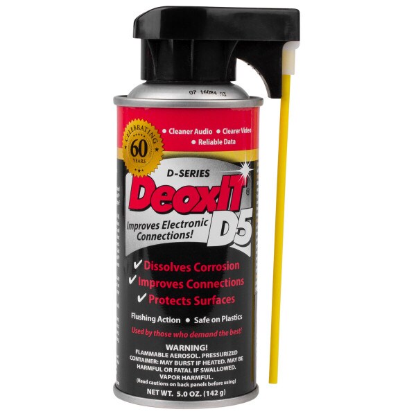 Main product image for CAIG D5S-6 DeoxIT Spray with Perfect-Straw 5 oz. 341-200